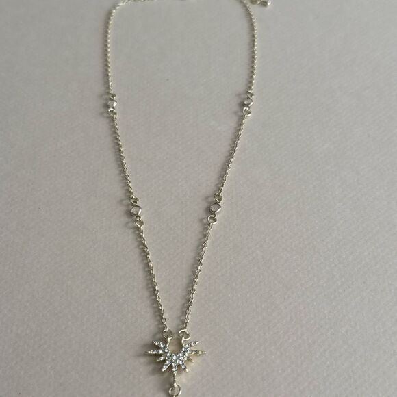 Elegant Gold Sun Pendant Necklace #1698 - Picture 4 of 4